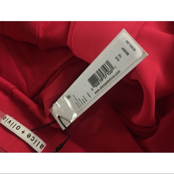 Sold Alice + Olivia Dylan High Waist Wide Leg Pant - Picture 8 of 8